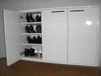 Schuhschrank Garderobe Schreinerei Holzwurm